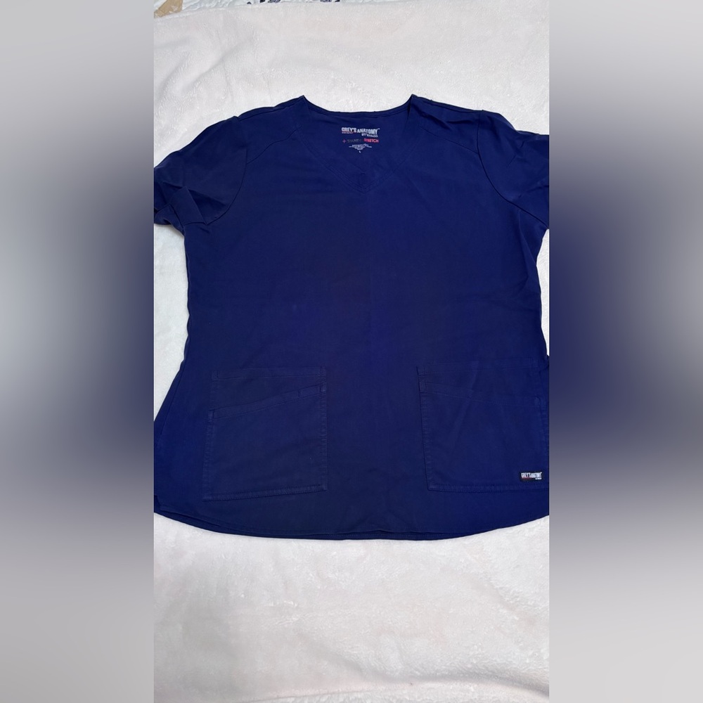 Greys Anatomy - Navy Blue Scrub Top - Great condition!